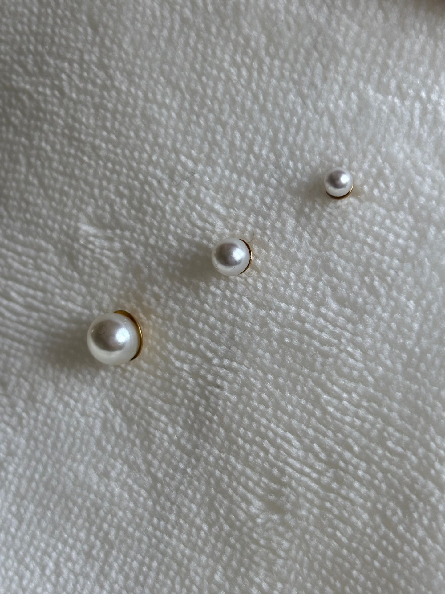 Boucles d'oreilles puce perles