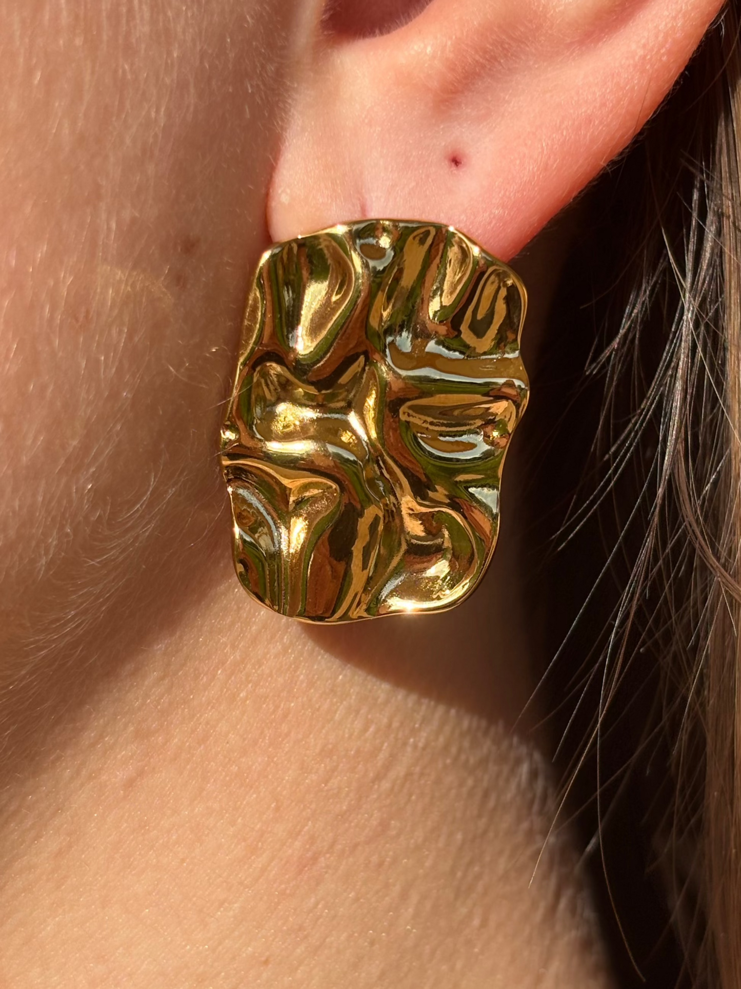 Boucles d'oreilles carré