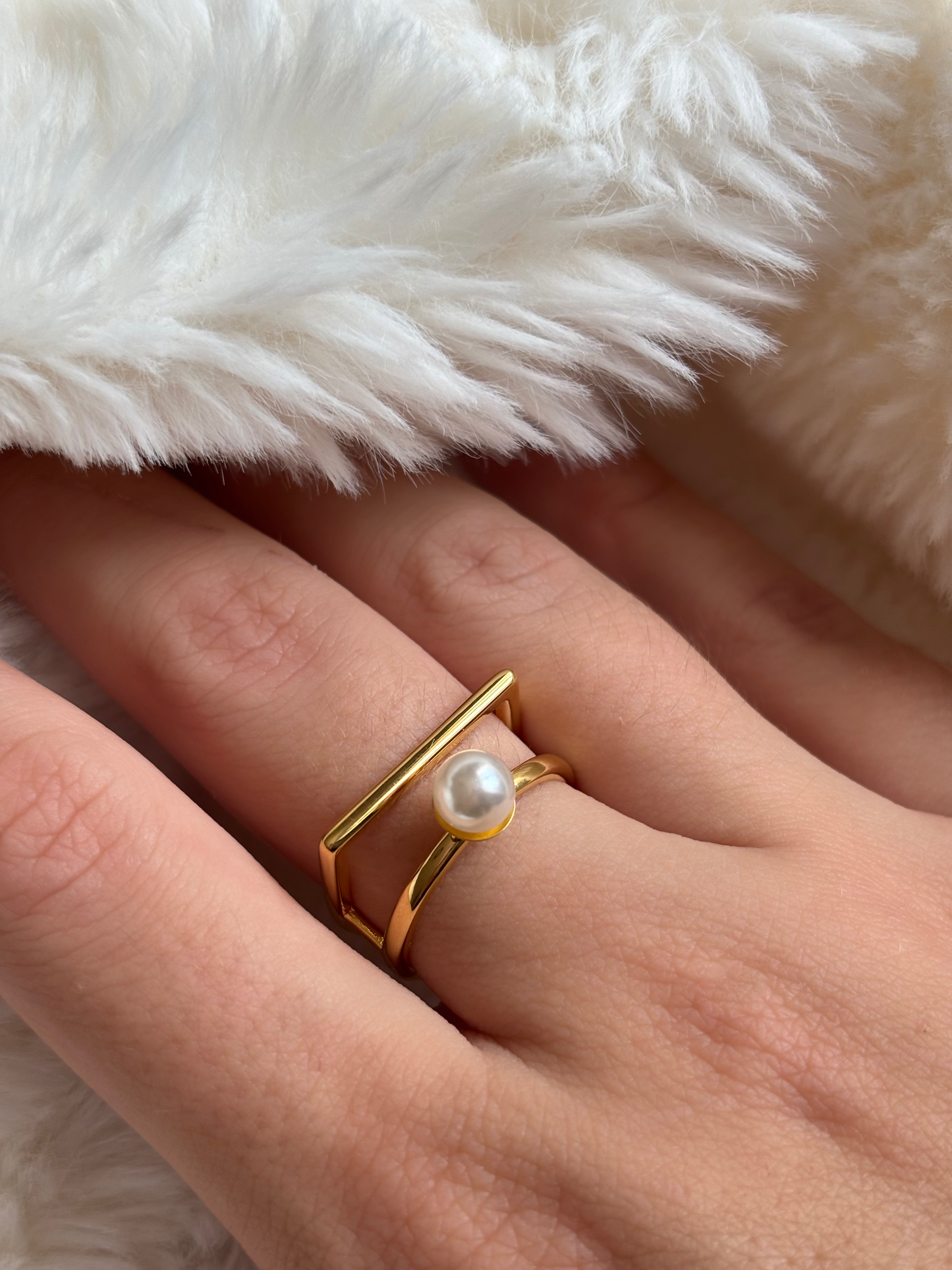 Bague perle